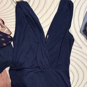 Fashion Nova Navy Blue Dress